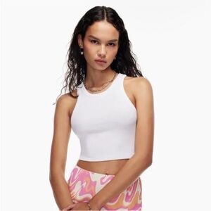 Aritzia White racerback Tank Top